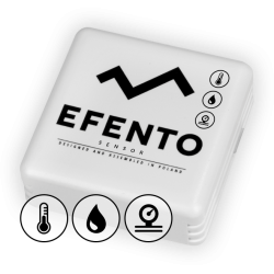 Efento Enregistreur sans fil de pression atmosphérique, de température et d'humidité Bluetooth