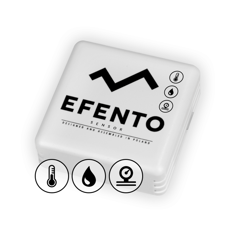 Efento Enregistreur sans fil de pression atmosphérique, de température et d'humidité Bluetooth