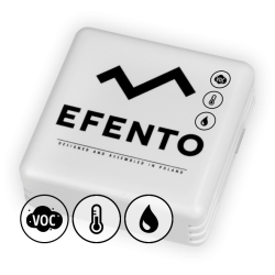 Efento Enregistreur sans fil Bluetooth de qualité de l'air (Température, Humidité, COV)