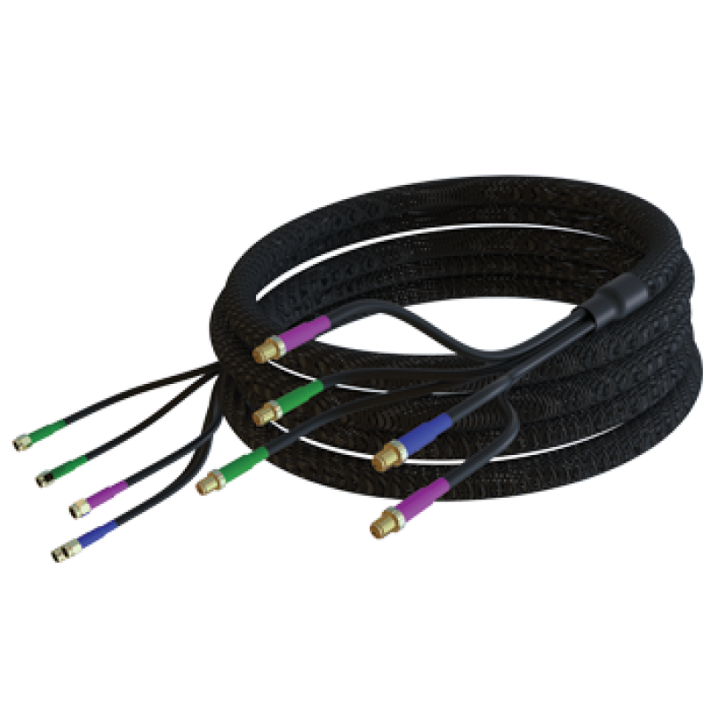 CAB-124 Câble de 1,5 mètre pour les antennes MIMO-1, 5-en-1, LMR195 - FR - non halogène (non toxique), retardateur de feu