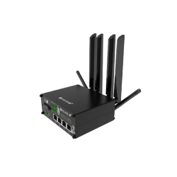 Routeur double SIM. 5 x Eth, 1 x DI, 1 x DO, 1 x RS232, 1 x RS485 - WiFi - PoE PD - Option GPS