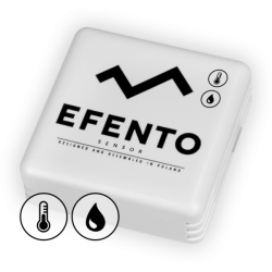 Efento - Enregistreur sans fil Bluetooth de température-35 à 70°c et d'humidité avec sonde intégrée
