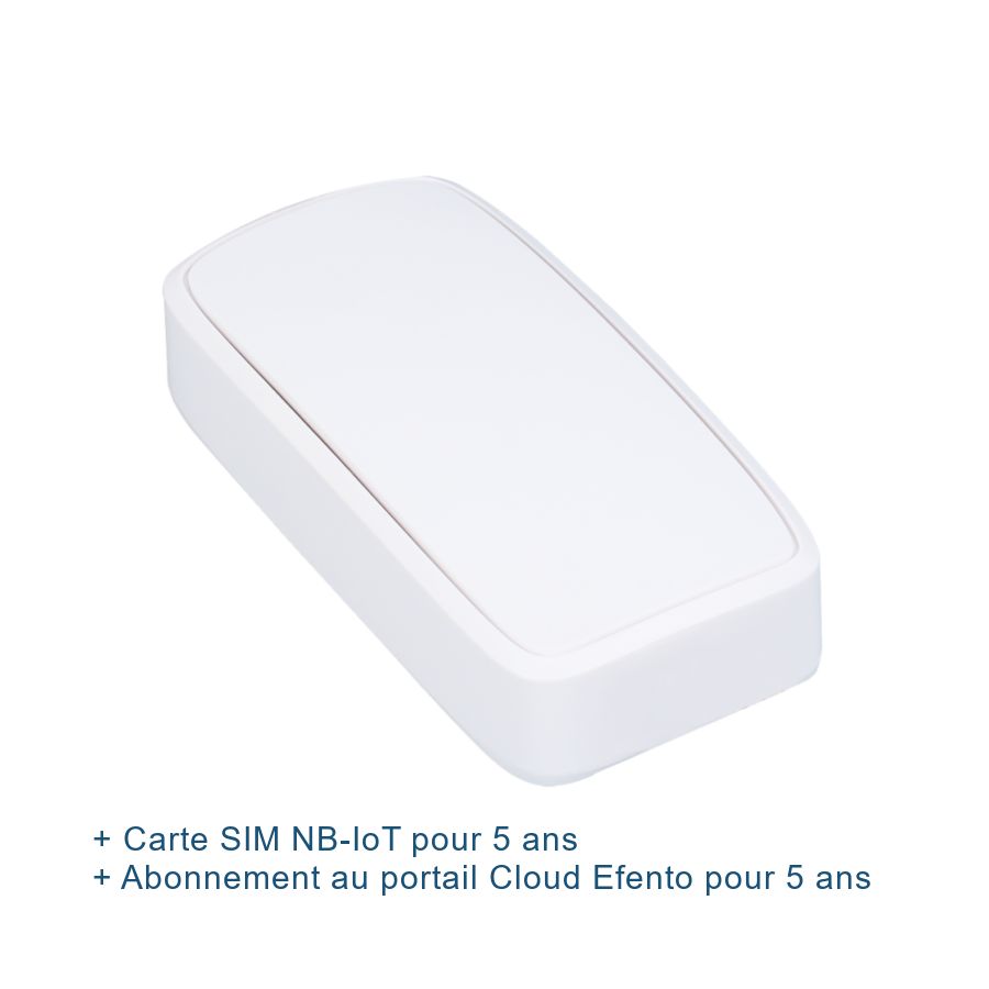 Pack Efento Entrée contactNO/NF NB-IoT avec carte SIM et abonnement Cloud pour 5 ans