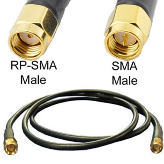 Câble MWC4/50 - RP-SMA Mâle vers SMA Mâle - 3 mètres